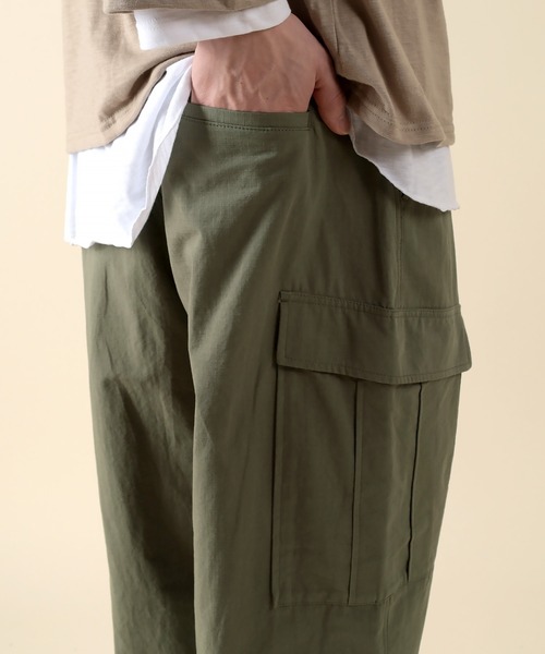 SlashDate(スラッシュデイト)の「ルーズシルエット バルーンワイド 6ポケットミリタリーカーゴパンツ(カーゴパンツ・メンズ・グリーン系その他/ブラック/オリーブ・M/L)」の17枚目の写真