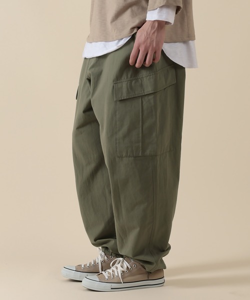 SlashDate(スラッシュデイト)の「ルーズシルエット バルーンワイド 6ポケットミリタリーカーゴパンツ(カーゴパンツ・メンズ・グリーン系その他/ブラック/オリーブ・M/L)」の8枚目の写真