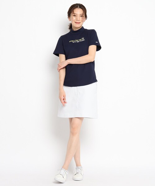 adabat（アダバット）の「◆【吸水速乾/UVカット】adabat ミラノリブ モックネックプルオーバー（Tシャツ/カットソー・レディース・ホワイト/ネイビー系/ピンク系/ネイビー・40/38/42/36）」の19枚目の写真