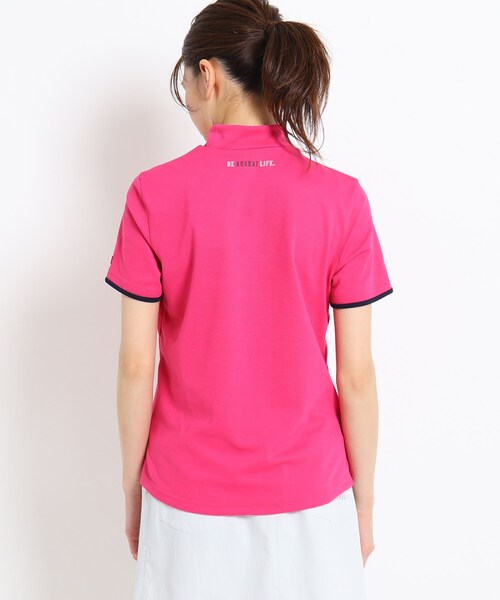 adabat（アダバット）の「◆【吸水速乾/UVカット】adabat ミラノリブ モックネックプルオーバー（Tシャツ/カットソー・レディース・ホワイト/ネイビー系/ピンク系/ネイビー・40/38/42/36）」の11枚目の写真
