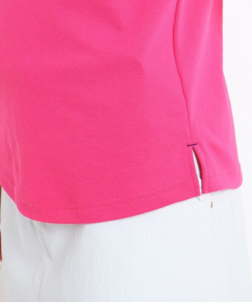 adabat（アダバット）の「◆【吸水速乾/UVカット】adabat ミラノリブ モックネックプルオーバー（Tシャツ/カットソー・レディース・ホワイト/ネイビー系/ピンク系/ネイビー・40/38/42/36）」の7枚目の写真