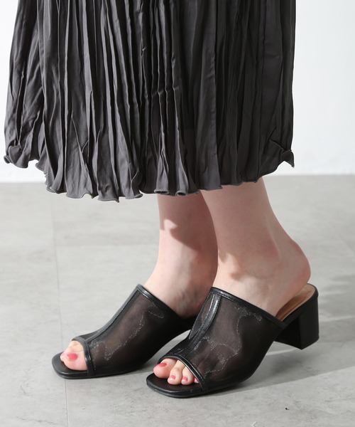 Honeys(ハニーズ)の「シアーミュール(その他シューズ・レディース・ブラック/ピンクベージュ・LL/M/L)」の13枚目の写真