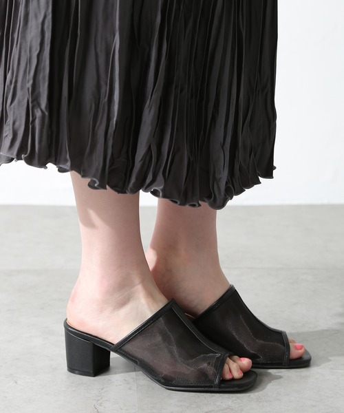 Honeys(ハニーズ)の「シアーミュール(その他シューズ・レディース・ブラック/ピンクベージュ・LL/M/L)」の15枚目の写真