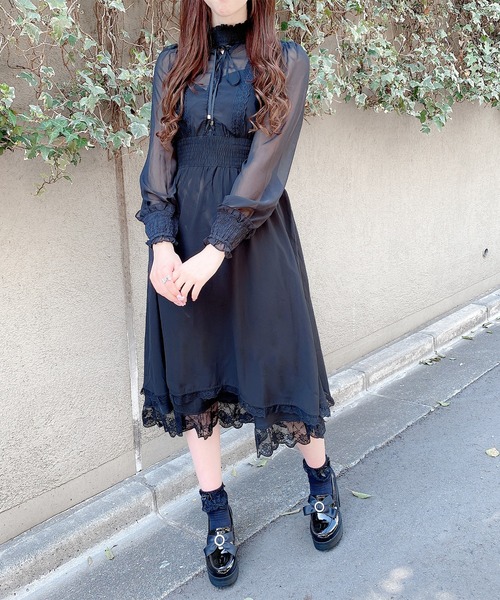 Lear Getter ♡ トッピングアイスシフォンワンピース Lear Getter ♡ トッピングアイスシフォンワンピース