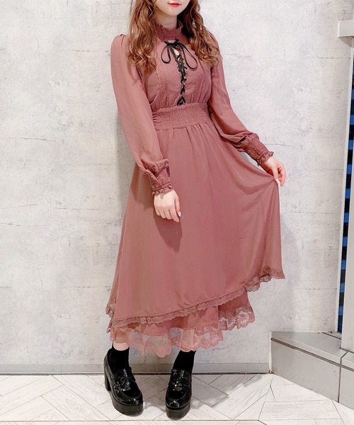 セール】【ZOZO限定再入荷】花柄ロングワンピース（ワンピース