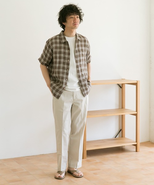 URBAN RESEARCH DOORS(アーバンリサーチドアーズ)の「ハイカウントチノトラウザー(チノパンツ・メンズ・ナチュラル/ベージュ/グリーン・40/36/38)」の17枚目の写真