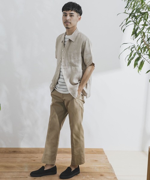 URBAN RESEARCH DOORS(アーバンリサーチドアーズ)の「ハイカウントチノトラウザー(チノパンツ・メンズ・ナチュラル/ベージュ/グリーン・40/36/38)」の20枚目の写真