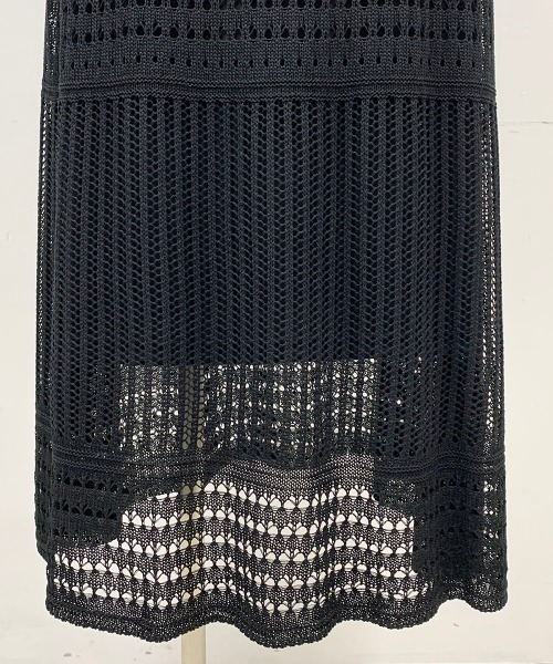 PICCIN（ピッチン）の「クロシェ編みロングスカート（スカート・レディース・ブラック/ベージュ/パープル・M/L）」の22枚目の写真