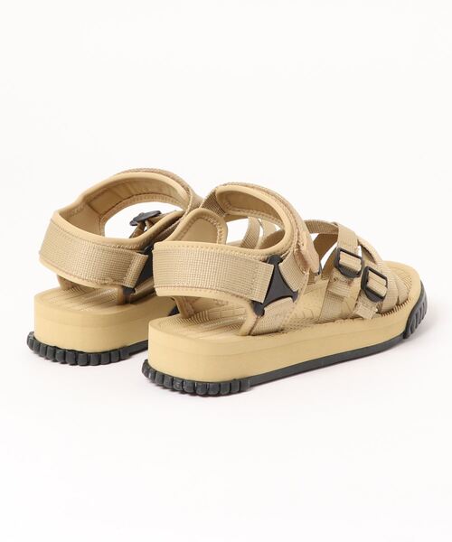 Samansa Mos2（サマンサ モスモス）の「厚底スポーツサンダル（サンダル・レディース・ベージュ/ブラック・LARGE/MEDIUM）」の4枚目の写真
