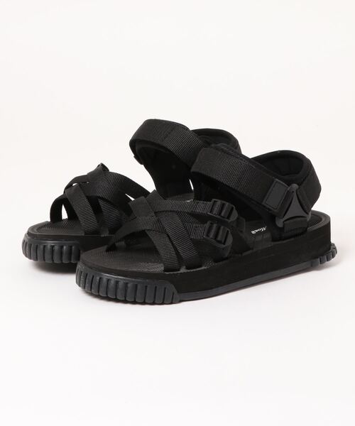 Samansa Mos2（サマンサ モスモス）の「厚底スポーツサンダル（サンダル・レディース・ベージュ/ブラック・LARGE/MEDIUM）」の5枚目の写真