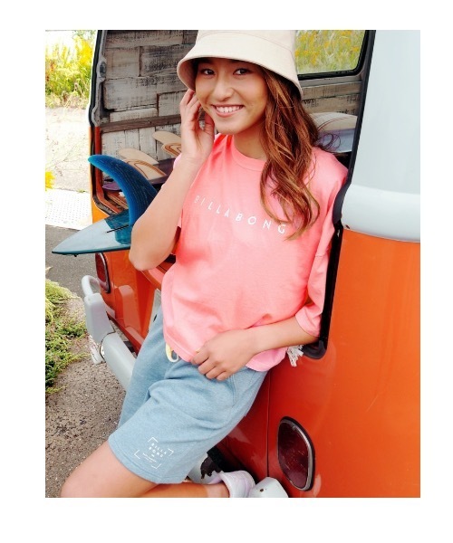 BILLABONG(ビラボン)の「BILLABONG レディース WALKPANTS ウォークパンツ/ショートパンツ 【2021年夏モデル】/ビラボンスウェットショーツ(スウェットパンツ・レディース・イエロー/ラベンダー/インディゴブルー・LARGE/MEDIUM)」の4枚目の写真