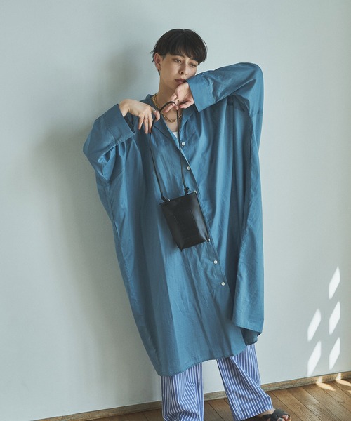 audrey and john wad（オードリーアンドジョンワッド）の「【Audrey and John Wad】フェイクレザーミニポシェット（ショルダーバッグ・レディース・ブラック/ホワイト・FREE）」の11枚目の写真