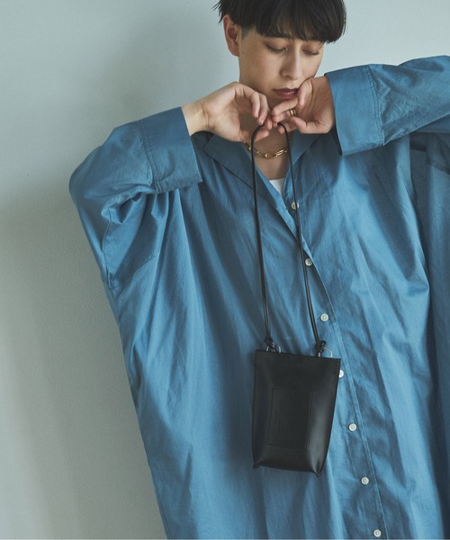 audrey and john wad（オードリーアンドジョンワッド）の「【Audrey and John Wad】フェイクレザーミニポシェット（ショルダーバッグ・レディース・ブラック/ホワイト・FREE）」の12枚目の写真