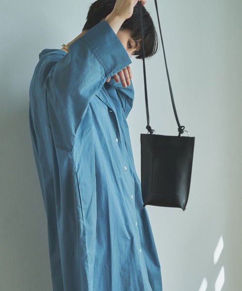 audrey and john wad（オードリーアンドジョンワッド）の「【Audrey and John Wad】フェイクレザーミニポシェット（ショルダーバッグ・レディース・ブラック/ホワイト・FREE）」の14枚目の写真