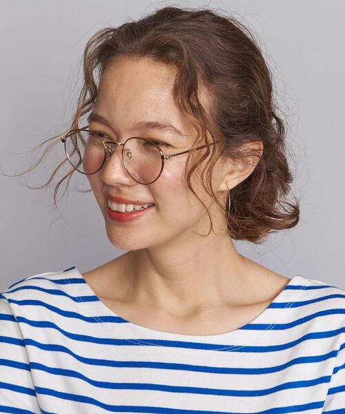 BEAUTY&YOUTH UNITED ARROWS（ビューティーアンドユースユナイテッドアローズ）の「【WEB限定】by メタルアイウエア（メガネ・レディース・ダークブラウン/ブラウン・FREE）」の2枚目の写真