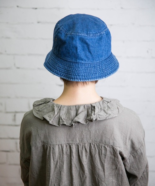 無（ム）の「デニムバケットハット（ハット・レディース・ブラック/ネイビー・FREE）」の4枚目の写真