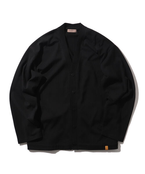 BEAMS LIGHTS（ビームスライツ）の「BEAMS LIGHTS / ギザコットン スプレンダーツイスト カーディガン（カーディガン/ボレロ・メンズ・ブラック/ダークグリーン/ネイビー/チャコールグレー/ライトブルー・SMALL/MEDIUM/LARGE）」の6枚目の写真