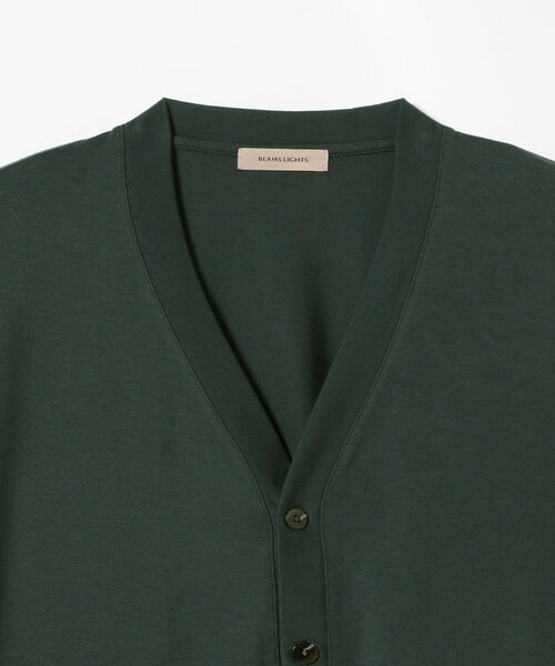 BEAMS LIGHTS（ビームスライツ）の「BEAMS LIGHTS / ギザコットン スプレンダーツイスト カーディガン（カーディガン/ボレロ・メンズ・ブラック/ダークグリーン/ネイビー/チャコールグレー/ライトブルー・SMALL/MEDIUM/LARGE）」の21枚目の写真