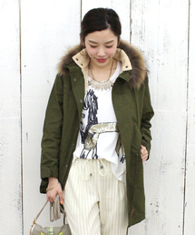 DouDou | 【DouDou】裏ボア付モッズコート(モッズコート)