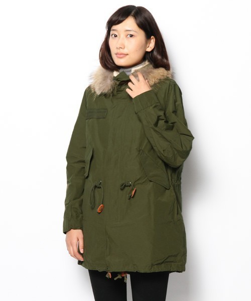 DouDou モッズコート コート テントコート レディース DouDou（ドゥドゥ）の「テントコート（モッズコート）」 - WEAR