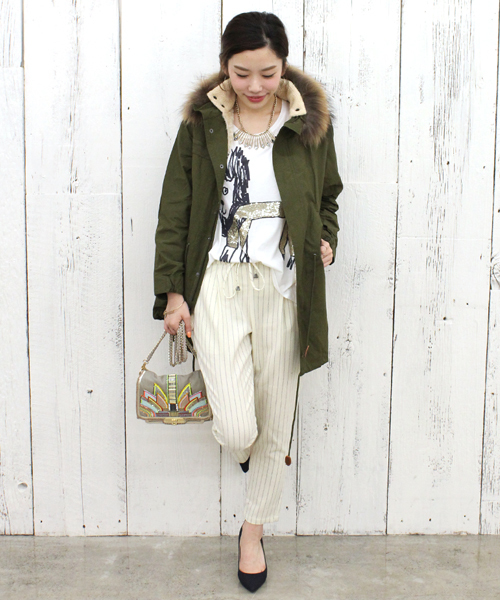 DouDou モッズコート コート テントコート レディース DouDou（ドゥドゥ）の「テントコート（モッズコート）」 - WEAR