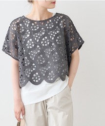 PUAL CE CIN | カギ針編み調レースブラウス(シャツ/ブラウス)