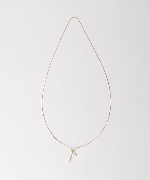 closet story（クローゼットストーリー）の「＜closet story（クローゼットストーリー）＞スネイクチェーン 1PY ネックレス（ネックレス・レディース・シルバー/ゴールド・FREE）」の3枚目の写真