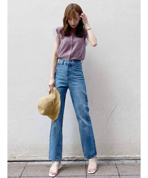 dazzlin（ダズリン）の「チュールベールニットトップス（ニット/セーター・レディース・ブラック/ベージュ/オフホワイト/ピンク・FREE）」の15枚目の写真