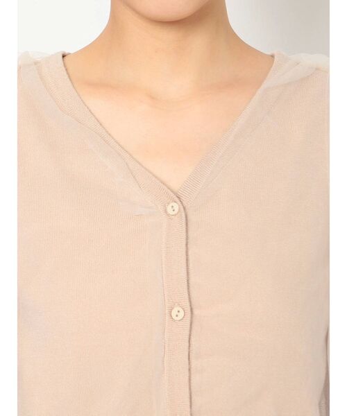 dazzlin（ダズリン）の「チュールベールニットトップス（ニット/セーター・レディース・ブラック/ベージュ/オフホワイト/ピンク・FREE）」の22枚目の写真