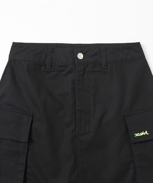 X-girl（エックスガール）の「MILITARY CARGO MINI SKIRT（スカート・レディース・ブラック/カモフラージュ・S/XS/M）」の11枚目の写真