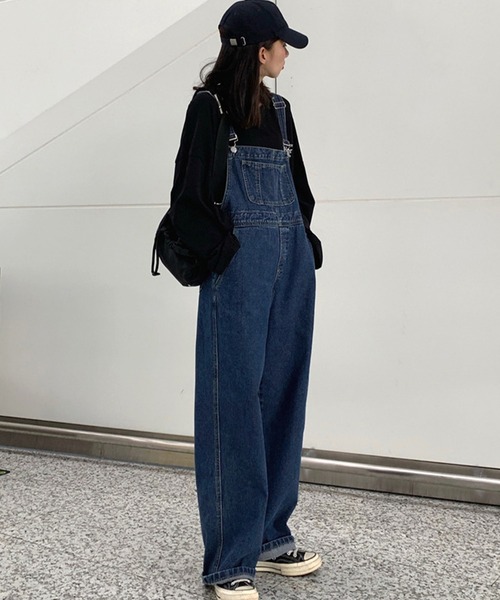 DAY CLOSET（デイ クローゼット）の「レディース マニッシュオーバーオールデニムサロペット（サロペット/オーバーオール・レディース・ライトブルー/ブルー・S/M/L）」の10枚目の写真