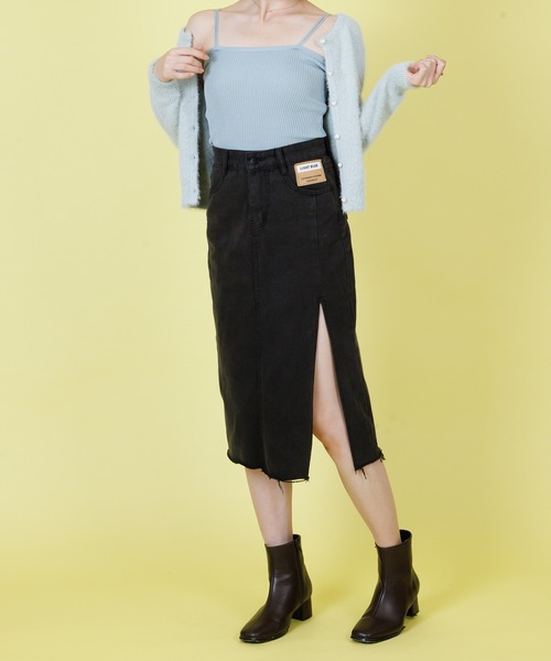 Anuenue(アヌエヌエ)の「ダブル肩紐デザインリブキャミソール(キャミソール・レディース・ブラック/ブラウン/エメラルド/イエロー/ピンク/クリーム/ブルー/ホワイト・FREE)」の10枚目の写真