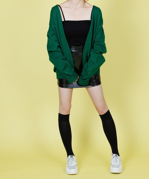 Anuenue(アヌエヌエ)の「ダブル肩紐デザインリブキャミソール(キャミソール・レディース・ブラック/ブラウン/エメラルド/イエロー/ピンク/クリーム/ブルー/ホワイト・FREE)」の19枚目の写真