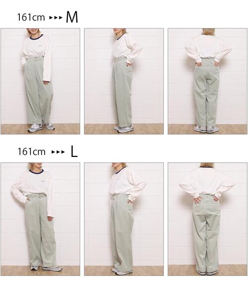 coen（コーエン）の「【セットアップ対応可能】ハイウエストコーデュロイパンツ#（その他パンツ・レディース・オフホワイト/ライム/ダークグレー・SMALL/MEDIUM/LARGE）」の20枚目の写真