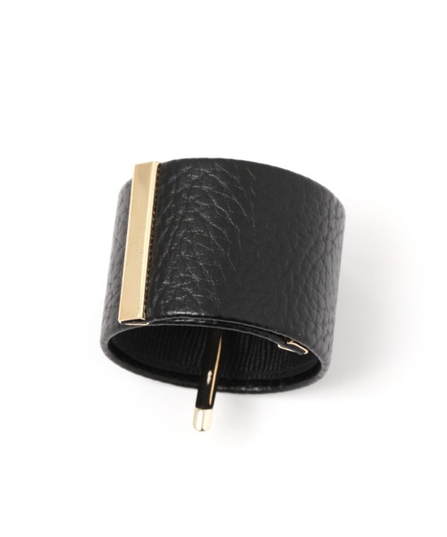 LEPSIM（レプシィム）の「クルクルワンタッチヘアカフ　214527（バレッタ/ヘアクリップ・レディース・ブラック/ベージュ/アイボリー・ONE SIZE）」の5枚目の写真