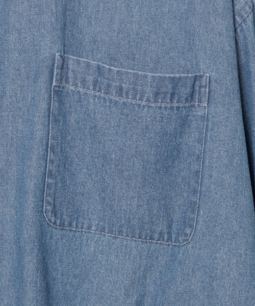 WEGO(ウィゴー)の「WEGO/ビッグボタンダウンシャツ(シャツ/ブラウス・メンズ・ホワイト/ベージュ/インディゴブルー/ライトインディゴブルー/ブルー系その他/ブルー系その他4/グリーン系その他4/その他4/その他1/その他2/その他3・MEDIUM/LARGE)」の17枚目の写真