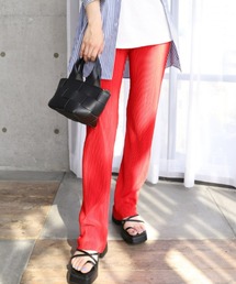 moment+ | 〈セルフカット〉マットサテンプリーツパンツ(その他パンツ)