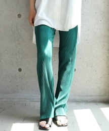 moment+ | 〈セルフカット〉マットサテンプリーツパンツ(その他パンツ)