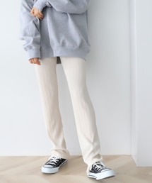 moment+ | 【2021A/W New Arrival】〈セルフカット〉マットサテンプリーツパンツ(その他パンツ)