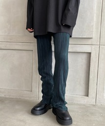 moment+ | 【2021A/W New Arrival】〈セルフカット〉マットサテンプリーツパンツ(その他パンツ)