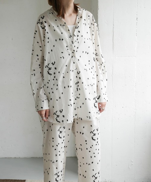 URBAN RESEARCH DOORS(アーバンリサーチドアーズ)の「mizuiro ind Print Shirts(シャツ/ブラウス・レディース・ホワイト系その他・FREE)」の5枚目の写真