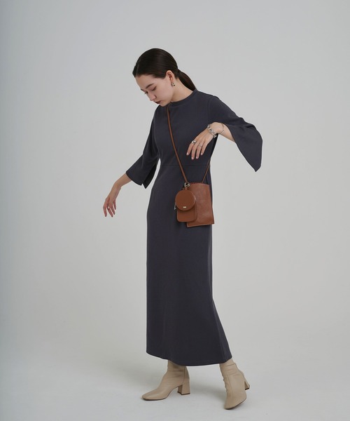 TINA:JOJUN(ティーナジョジュン)の「ハイウエスト マーメイドワンピース TINA:JOJUN(ワンピース・レディース・ダークグレー/ライトベージュ・M)」の14枚目の写真