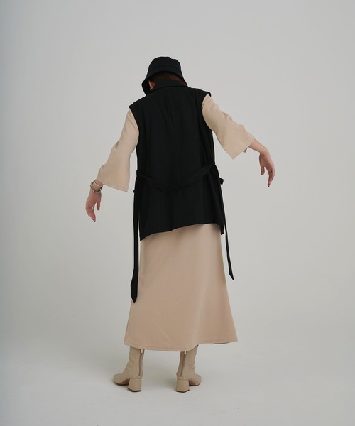 TINA:JOJUN(ティーナジョジュン)の「ハイウエスト マーメイドワンピース TINA:JOJUN(ワンピース・レディース・ダークグレー/ライトベージュ・M)」の22枚目の写真