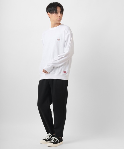 Dickies（ディッキーズ）の「【Dickies/ディッキーズ】 ワンポイント ミニロゴワッペン ロンT（Tシャツ/カットソー・メンズ・ホワイト/ブラック/サックスブルー/グリーン/ブルーグリーン/ベージュ・M/L/XL）」の12枚目の写真