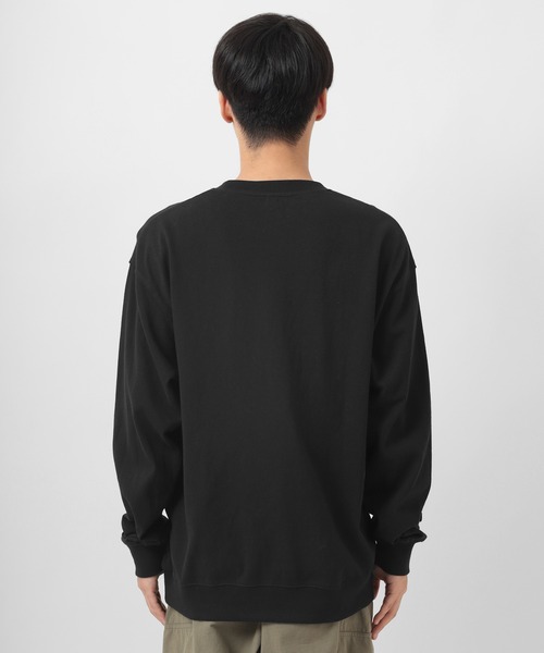 Dickies（ディッキーズ）の「【Dickies/ディッキーズ】 ワンポイント ミニロゴワッペン ロンT（Tシャツ/カットソー・メンズ・ホワイト/ブラック/サックスブルー/グリーン/ブルーグリーン/ベージュ・M/L/XL）」の11枚目の写真