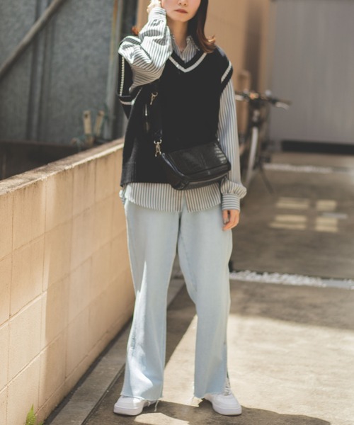 WEGO(ウィゴー)の「WEGO/ビックシルエットシャツ(シャツ/ブラウス・レディース・ホワイト/ブラック/その他1/その他2/その他4/その他3・FREE)」の21枚目の写真