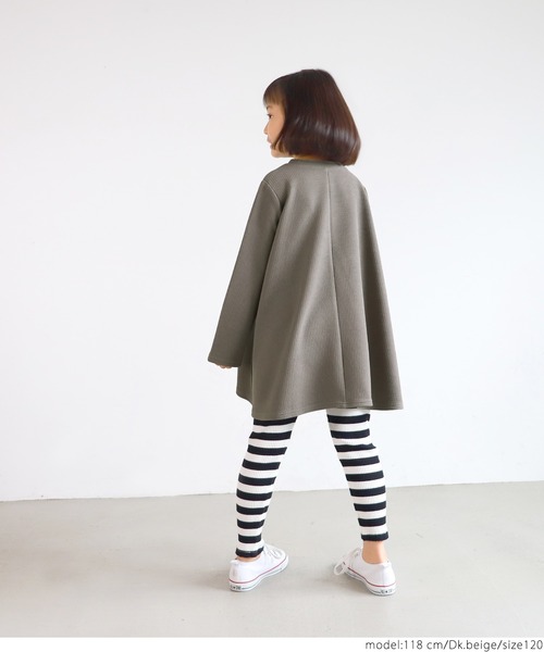 coca(coca)(コカ)の「\\新色登場//キッズ エンボスAラインチュニック(Tシャツ/カットソー・キッズ・ブラック/ピンク/ダークベージュ/ピンク系その他/チャコールグレー・100/110/120/130)」の17枚目の写真