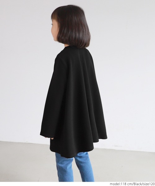 coca(coca)(コカ)の「\\新色登場//キッズ エンボスAラインチュニック(Tシャツ/カットソー・キッズ・ブラック/ピンク/ダークベージュ/ピンク系その他/チャコールグレー・100/110/120/130)」の15枚目の写真