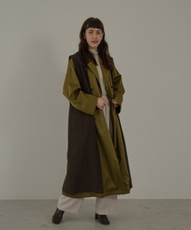 lawgy | herringbone vest set satin outer(その他アウター)
