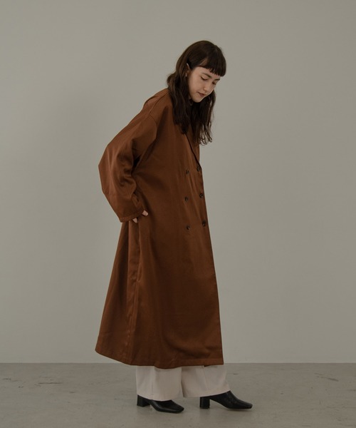 lawgy（ラウジー）の「herringbone vest set satin outer（その他アウター・レディース・ブラウン/カーキ/グリーン系・FREE）」の15枚目の写真